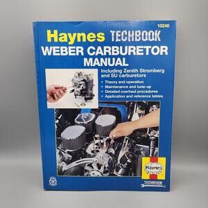 Haynes 10240 Weber Carburetor Techbook Manual Zenith SU Stromberg